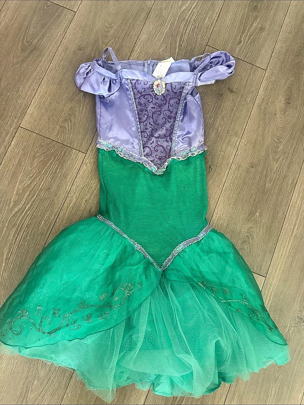 Disney Ariel Deluxe Costume Dress Green & Purple